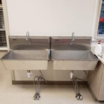 Surgery scrub sinks at Back Mountain Veterinary Hospital